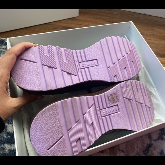 NEW - CELINE - Leather - Brown Delivery Shoes - Picture 4 of 7